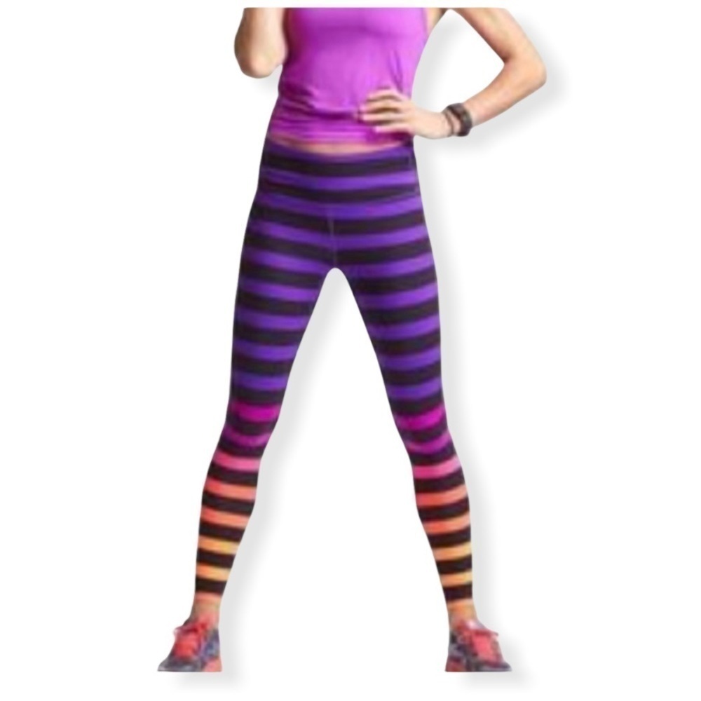 Athleta Bold Stripe Chaturanga Leggings.
